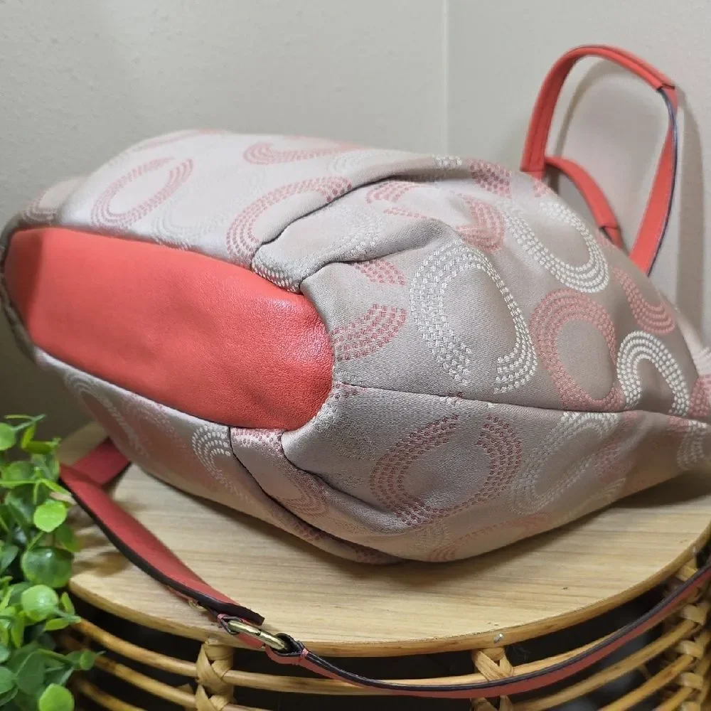 Coach Ashley Dotted Op Art Tote & Matching Wallet